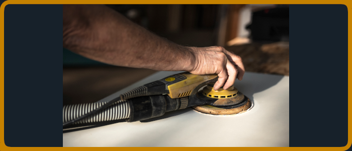 Schleifmaschine für Oberflächen zum Bearbeiten für Vorbereitungen zum lackieren